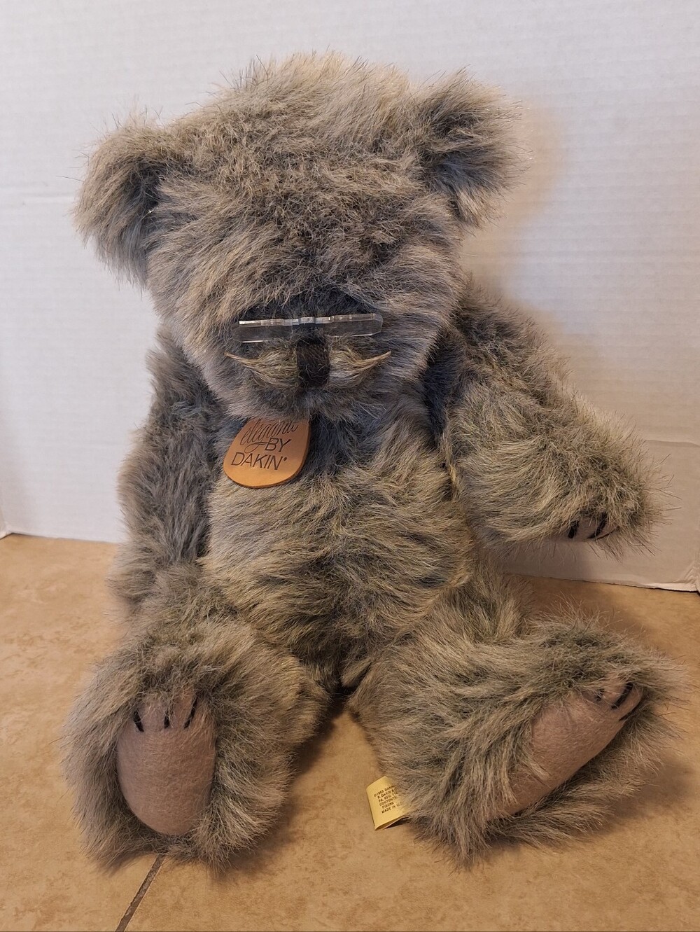 Elegante by Dakin Danna McCallum 1983 Grandpa Teddy Plush Bear Eyeglasses 16"